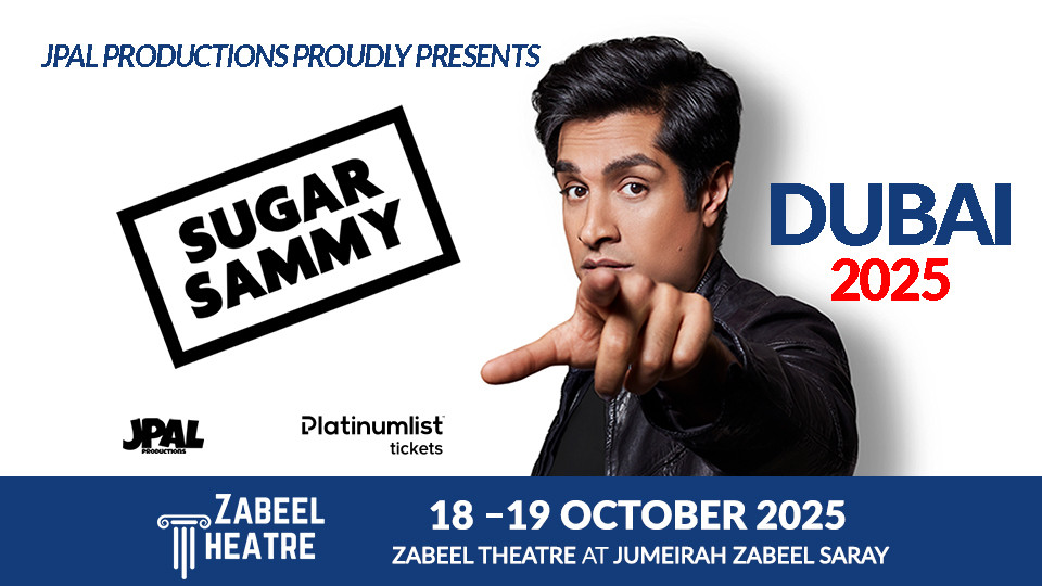 Sugar Sammy Live at Zabeel Theatre, Dubai 2025 United Arab Emirates
