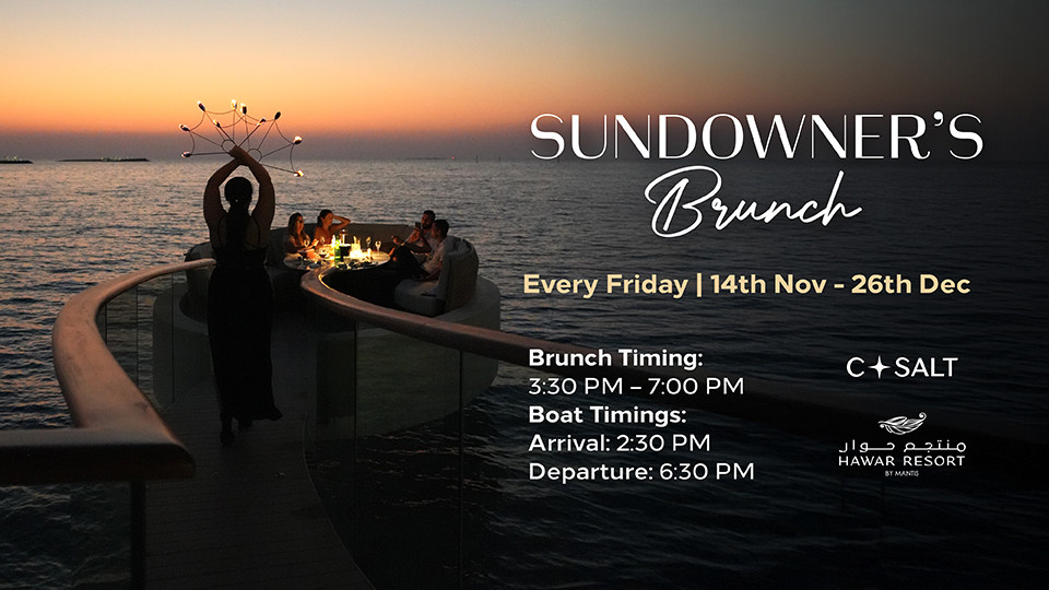 Sundowners Brunch at Csalt, Hawar 2025 Bahrain