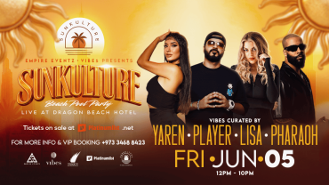 Sunkulture Beach Pool Party at Dragon Beach Hotel, Bahrain Sunkulture Beach Pool Party at Dragon Beach Hotel, Bahrain