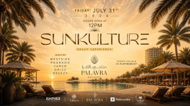 Fête à la piscine Sunkulture Beach au Palavra Resort, Bahreïn