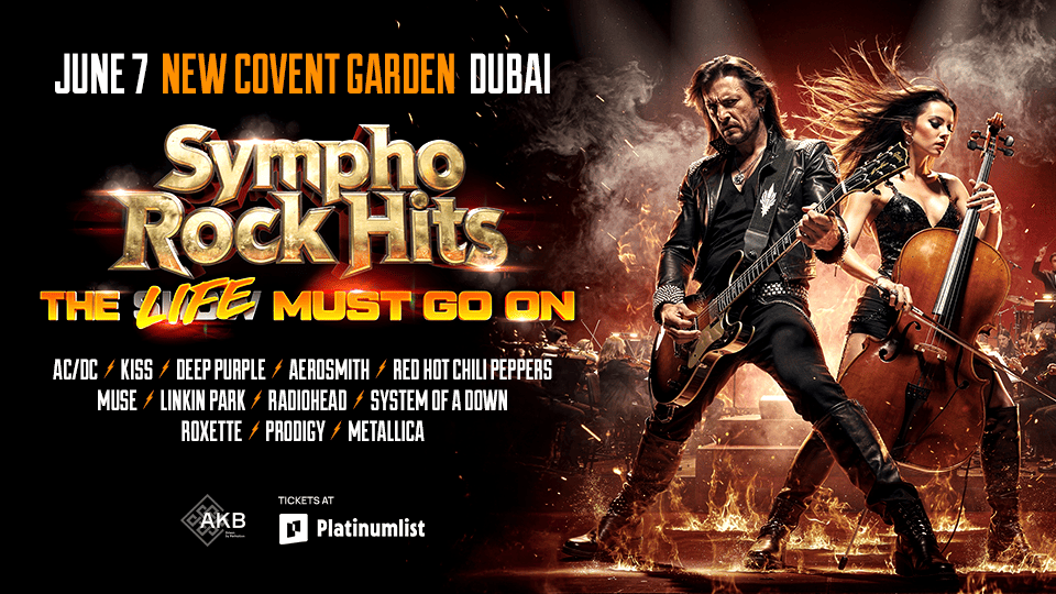 Sympho Rock Hits — The Life Must Go On in Dubai Tickets, 2026 Concert ...