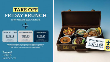 TAKE OFF FRIDAY BRUNCH at Barcelo Hotel Souk Restaurant, Bahrain