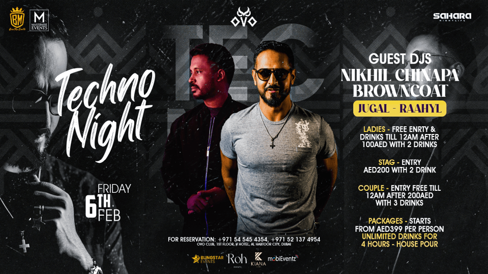 Techno Night with Nikhil Chinapa & BrownCoat