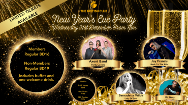 The British Club New Year's Eve Party