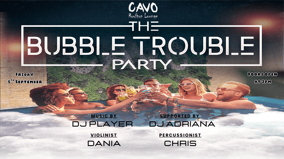 The Bubble Trouble Pool Party at Cavo Rooftop