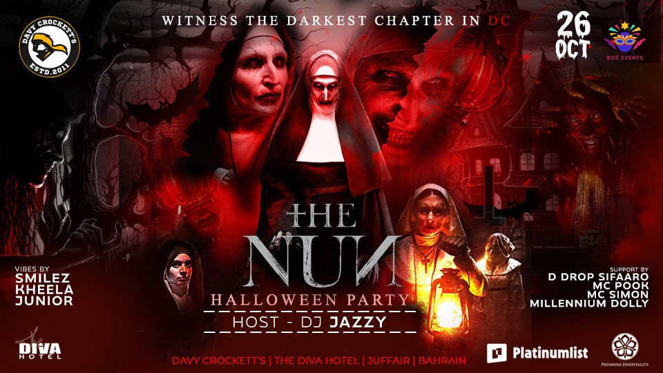 The Nun Halloween Party at Davy Corckett's Bahrain