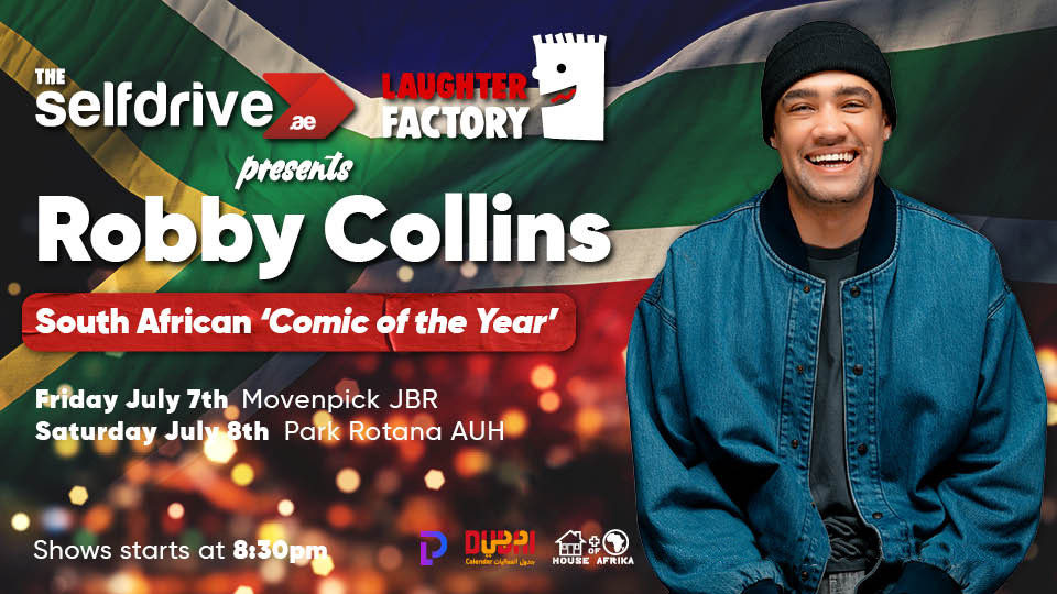 The Selfdrive Laughter Factory presents Comedy Superstar Robby Collins in Abu Dhabi