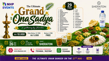 The Ultimate Grand OnaSadya in Muscat