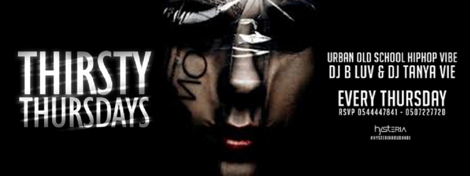 Thirsty Thursdays at Hysteria Club