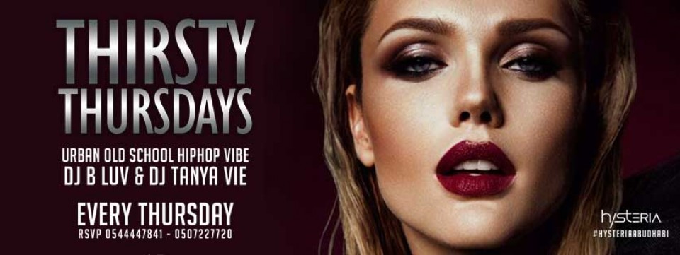 Thirsty Thursdays at Hysteria Club