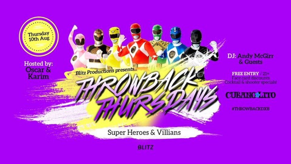 Throwback Thursdays - Superheroes & Villains Theme Party