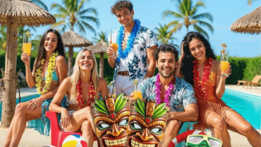 Tiki Pool Party at Sheraton JBR