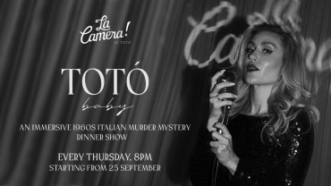 Immersive 1960s Italian Murder Mystery Dinner Show - TOTO Baby
