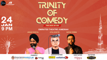 Trinity of Comedy- Season 1 ft. Atul Khatri, Sapan Verma and Angad Ranyal in Dubai Trinity of Comedy- Season 1 ft. Atul Khatri, Sapan Verma and Angad Ranyal in Dubai