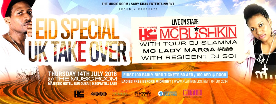 UK Takeover with Heartless Crew ( MC Bushkin) + Lady MC Marga UK Takeover with Heartless Crew ( MC Bushkin) + Lady MC Marga