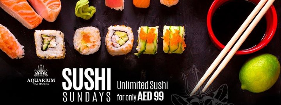 Unlimited Sushi Sundays, only AED 99 Unlimited Sushi Sundays, only AED 99