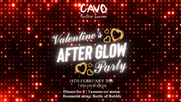 Valentine’s After Glow Party at Cavo Rooftop Bahrain