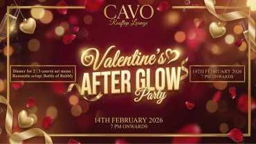 Valentine’s After Glow Party at Cavo Rooftop Bahrain
