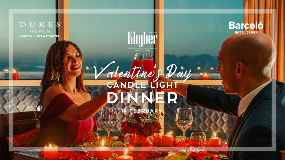 Valentine's Day Dinner at Dukes The Palm, a Royal Hideaway Hotel in Dubai