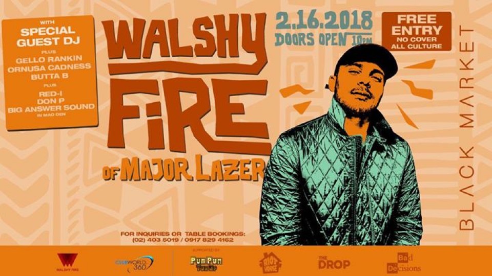 Walshy Fire of Major Lazer at Black Market 02.16.2018