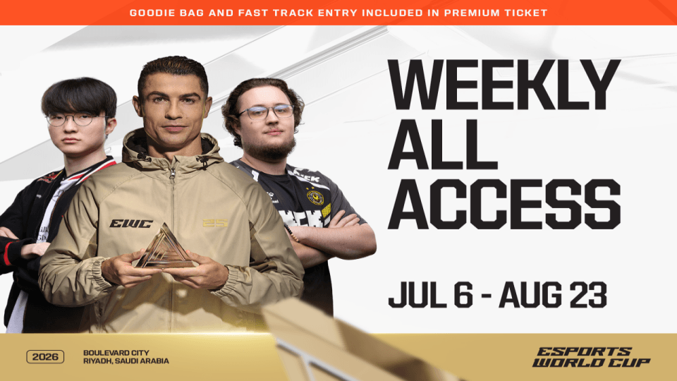 Weekly All Access Pass at EWC 26 in Riyadh Weekly All Access Pass at EWC 26 in Riyadh