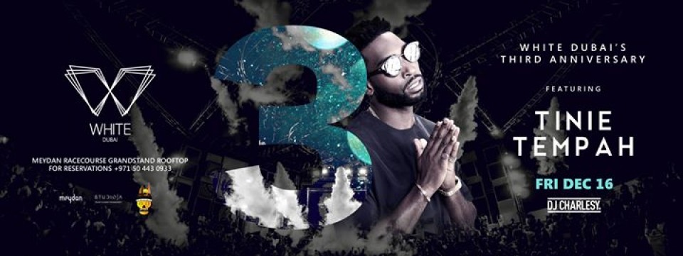 WHITE's 3rd Anniversary Feat. Tinie Tempah - FRI DEC 16
