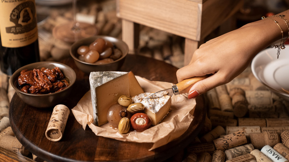 Wine and cheese night at Cave Wine and cheese night at Cave