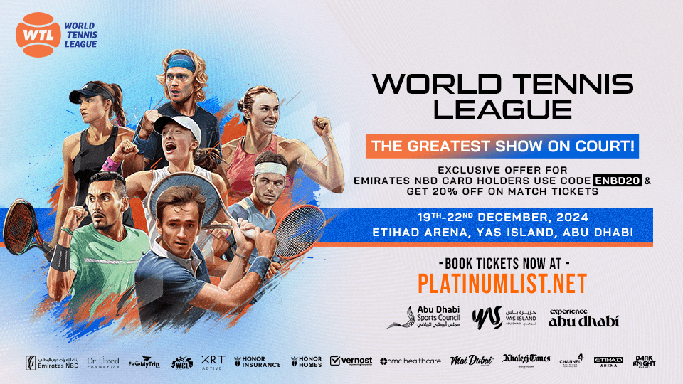 World Tennis League presents the Greatest Show on Court at Etihad Arena Abu Dhabi 2024