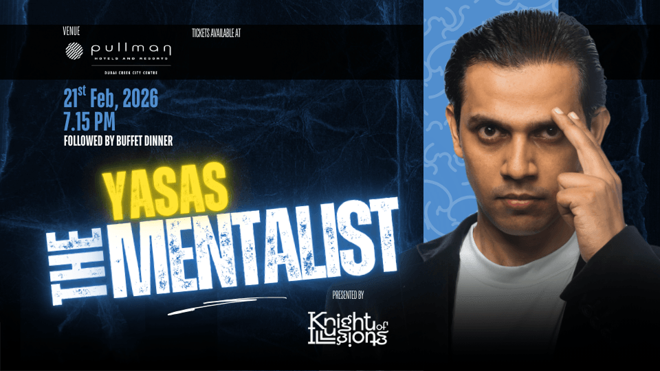 Yasas The Mentalist at Pullman Hotel Dubai