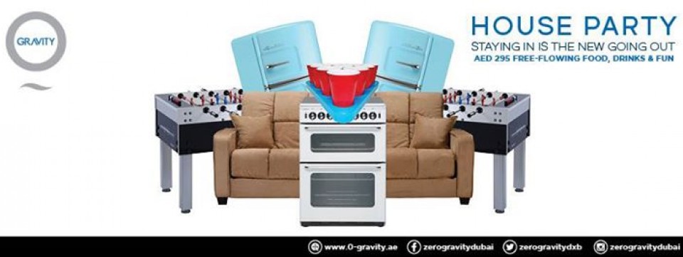 Zero Gravity House Party late brunch - AED 295 all in!