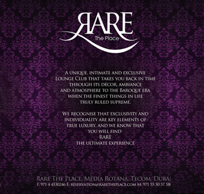 RARE The Place RARE The Place